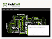 Tablet Screenshot of mapleknoll.com