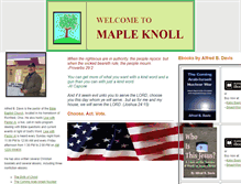 Tablet Screenshot of mapleknoll.us